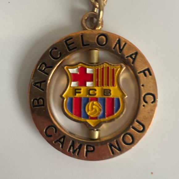 FC Barcelona Crest Spinner Camp Nou  Key Ring / Keychain Barça - Picture 3 of 6